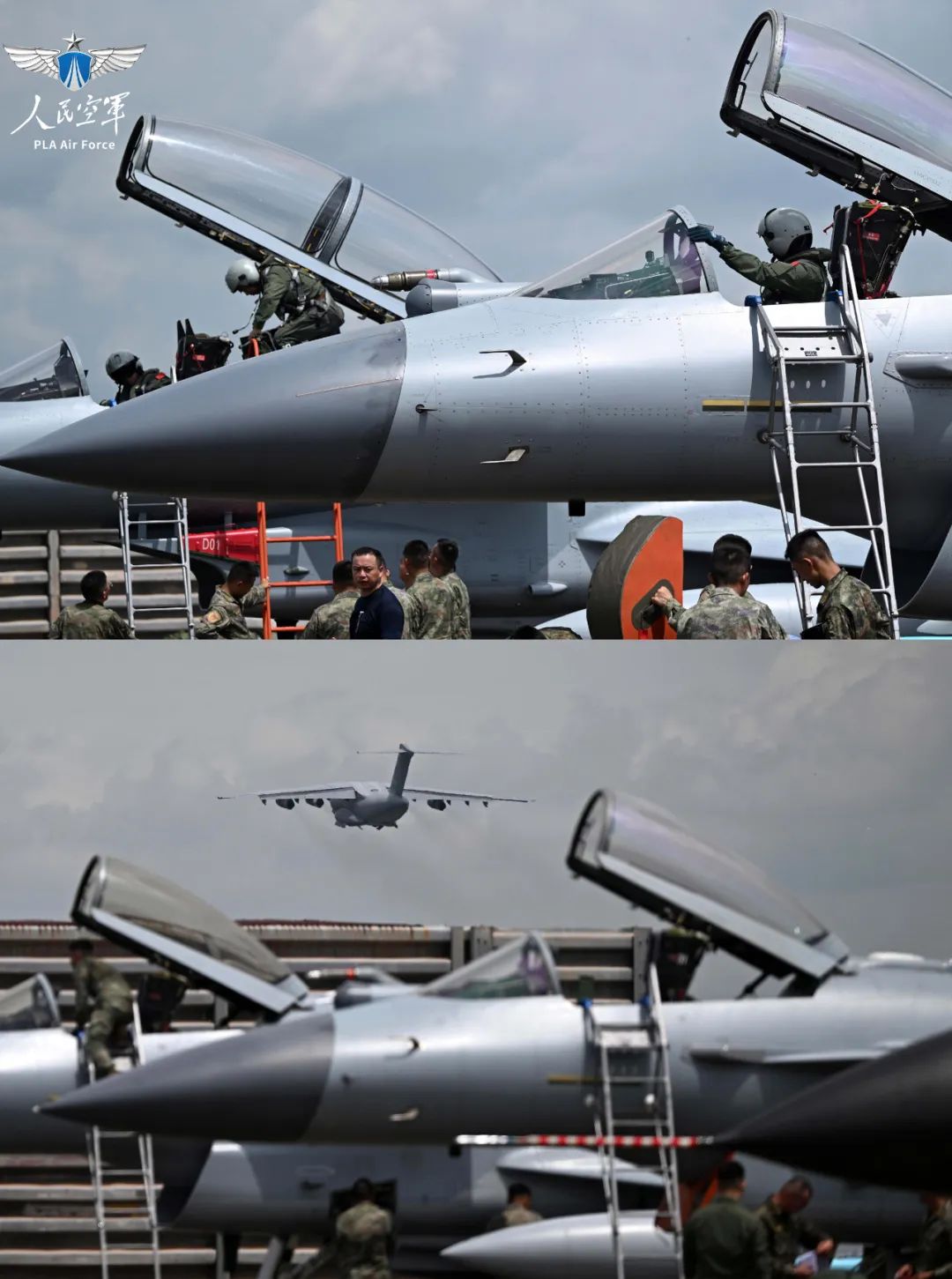 中方参加联训部队抵达泰国空军基地,一场跨越山海的握手 中方参加联训部队抵达泰国空军基地,一场跨越山海的握手